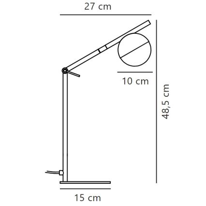 Nordlux - Lámpara de mesa CONTINA 1xG9/5W/230V latón