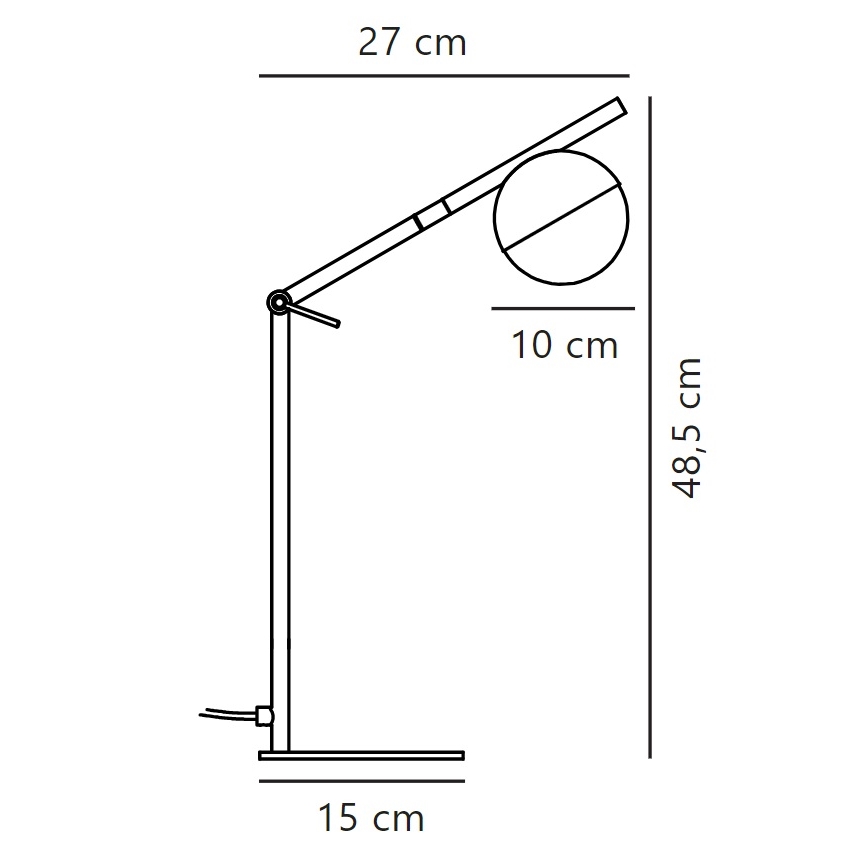 Nordlux - Lámpara de mesa CONTINA 1xG9/5W/230V latón
