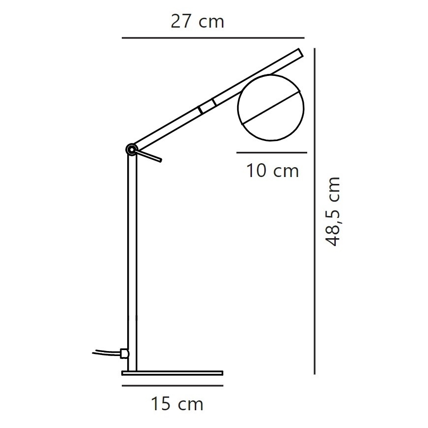 Nordlux - Lámpara de mesa CONTINA 1xG9/5W/230V negro