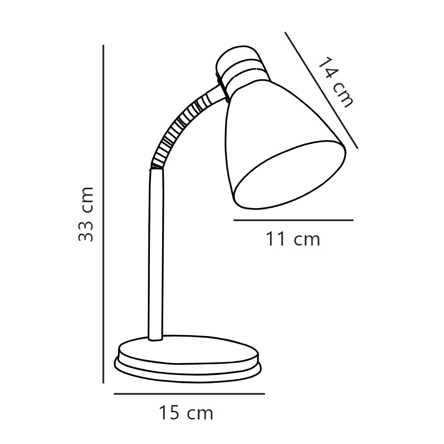Nordlux - Lámpara de mesa CYCLONE 1xE14/15W/230V blanco