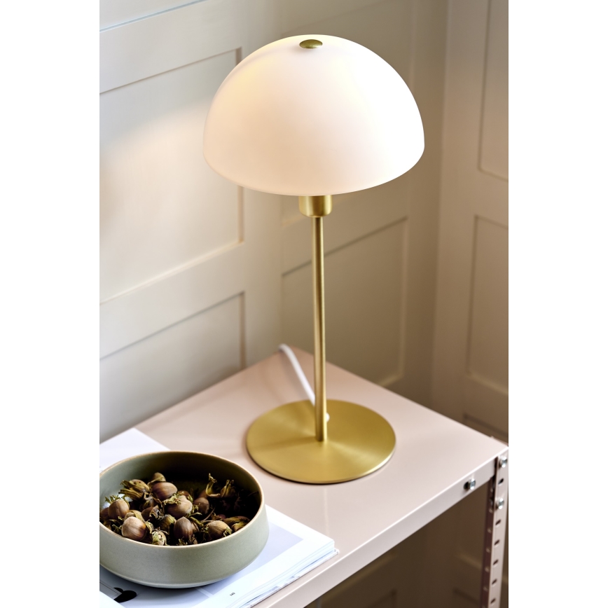 Nordlux - Lámpara de mesa ELLEN 1xE14/40W/230V dorado/blanco