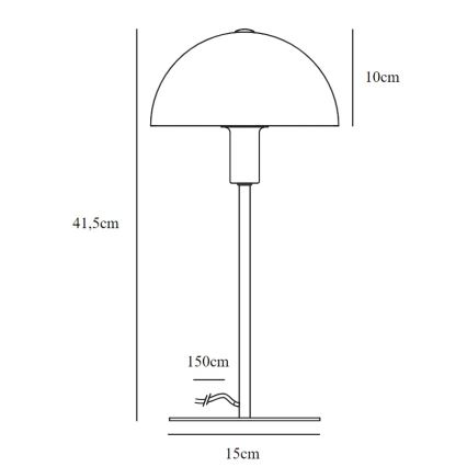 Nordlux - Lámpara de mesa ELLEN 1xE14/40W/230V dorado/blanco