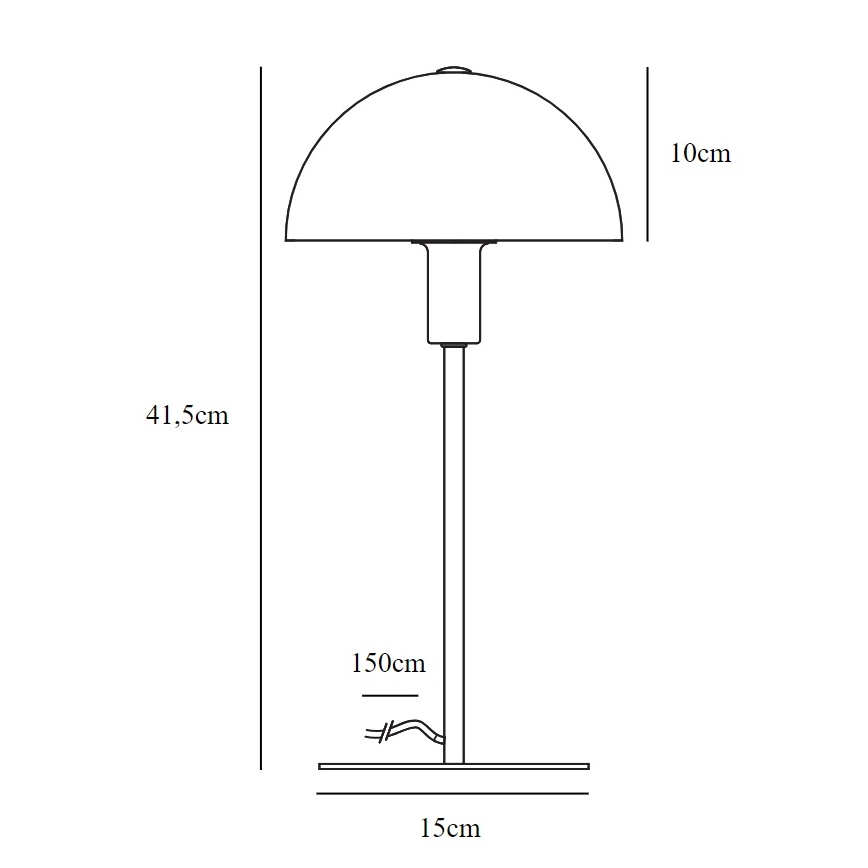Nordlux - Lámpara de mesa ELLEN 1xE14/40W/230V dorado/blanco
