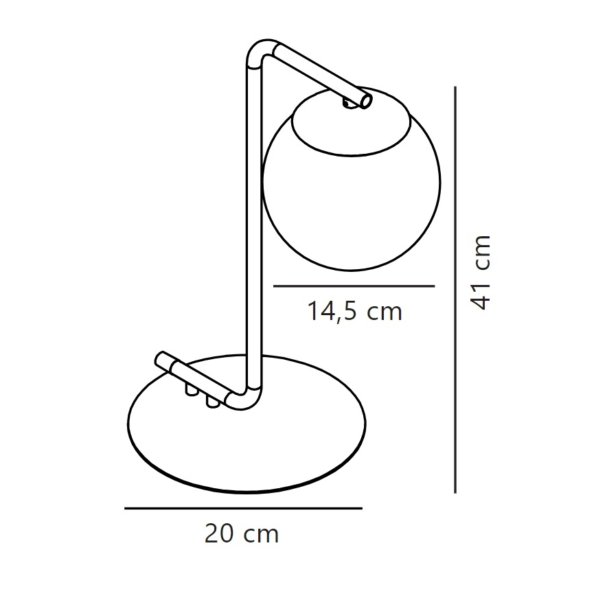 Nordlux - Lámpara de mesa GRANT 1xE14/40W/230V negro