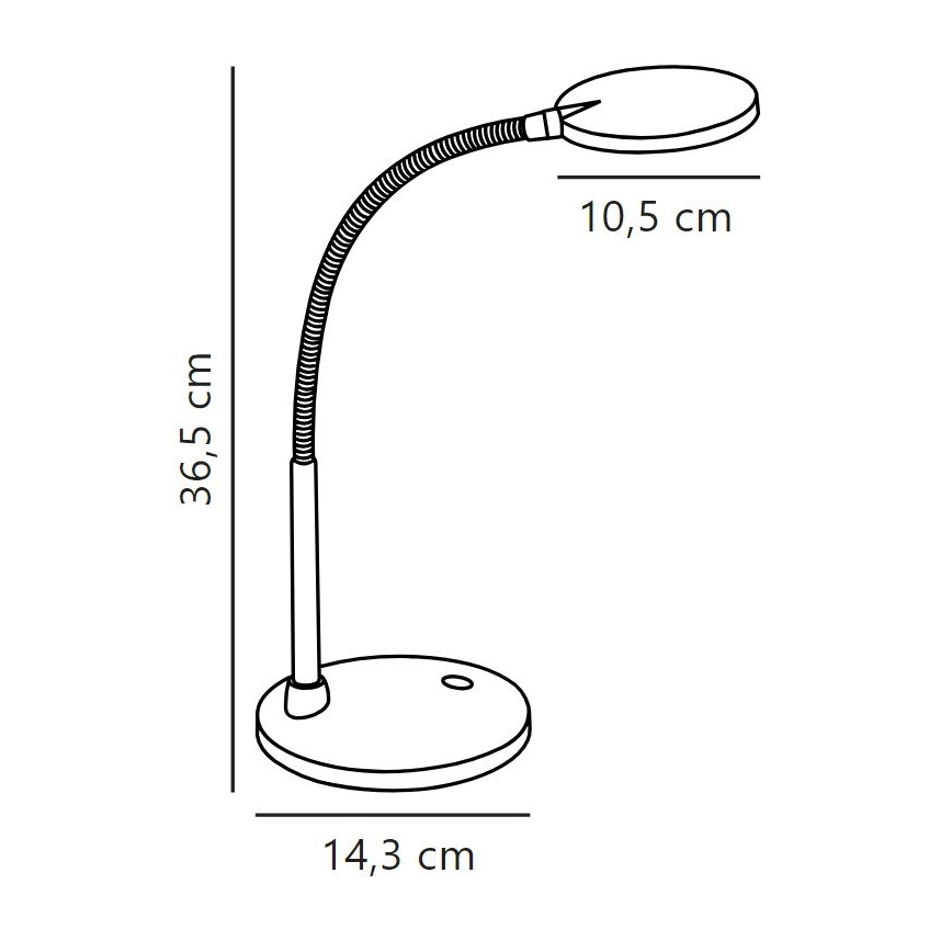 Nordlux - Lámpara de mesa LED DOVE LED/4,5W/230V