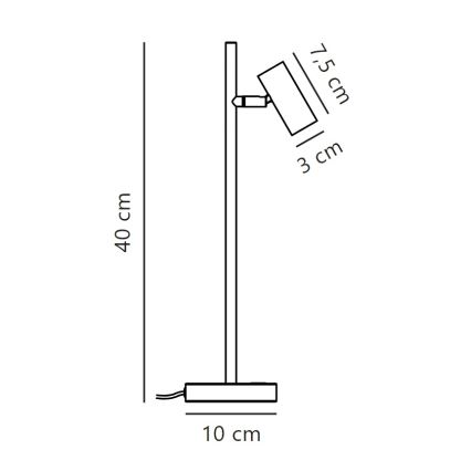 Nordlux - Lámpara de mesa LED regulable OMARI LED/3,2W/230V blanco