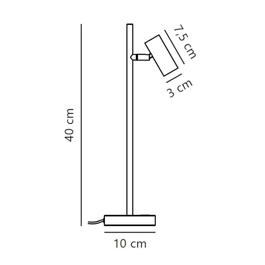 Nordlux - Lámpara de mesa LED regulable OMARI LED/3,2W/230V blanco