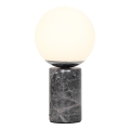 Nordlux - Lámpara de mesa LILLY 1xE14/25W/230V Mármol/gris