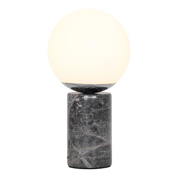 Nordlux - Lámpara de mesa LILLY 1xE14/25W/230V Mármol/gris