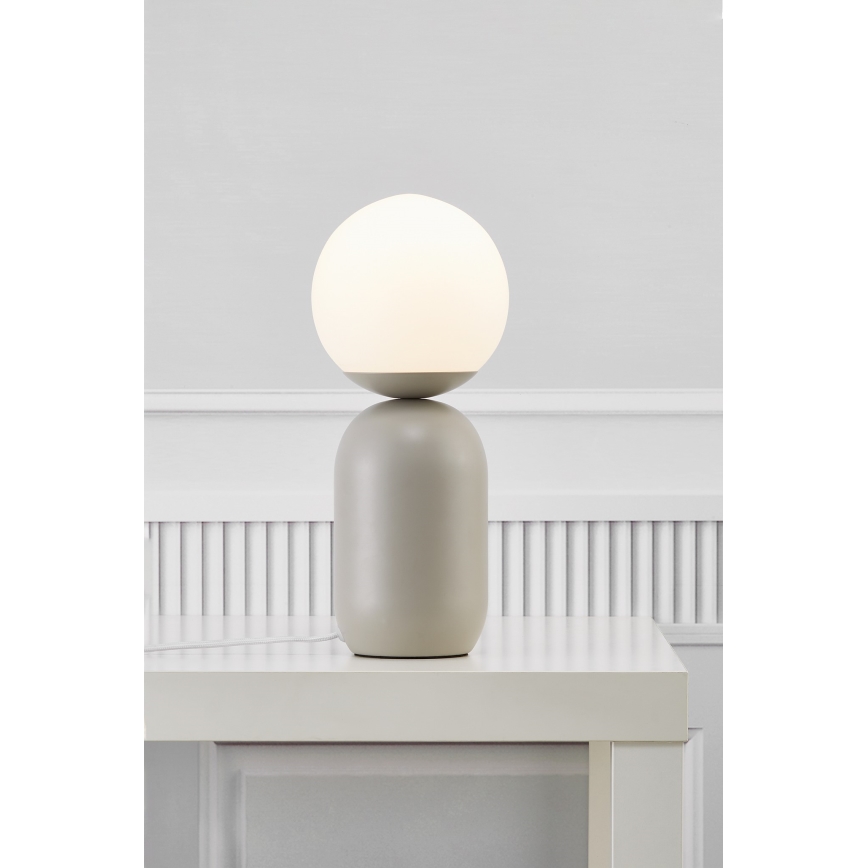 Nordlux - Lámpara de mesa NOTTI 1xE14/25W/230V gris