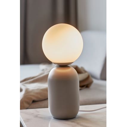 Nordlux - Lámpara de mesa NOTTI 1xE14/25W/230V gris
