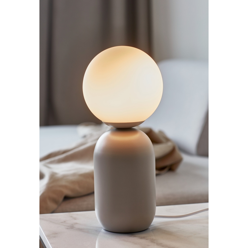 Nordlux - Lámpara de mesa NOTTI 1xE14/25W/230V gris