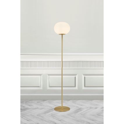 Nordlux - Lámpara de pie ALTON 1xE27/25W/230V dorado