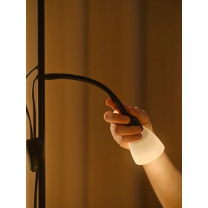 Nordlux - Lámpara de pie LAURIA 1xE27/40W/230V + 1xE14/15W