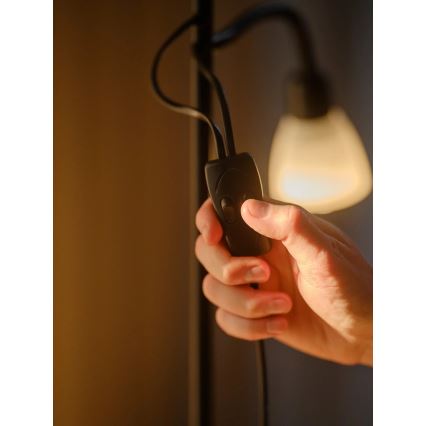 Nordlux - Lámpara de pie LAURIA 1xE27/40W/230V + 1xE14/15W