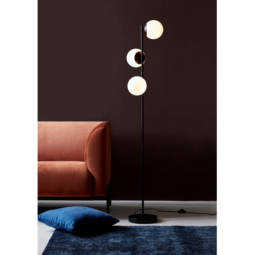 Nordlux - Lámpara de pie LILLY 3xE14/25W/230V negro