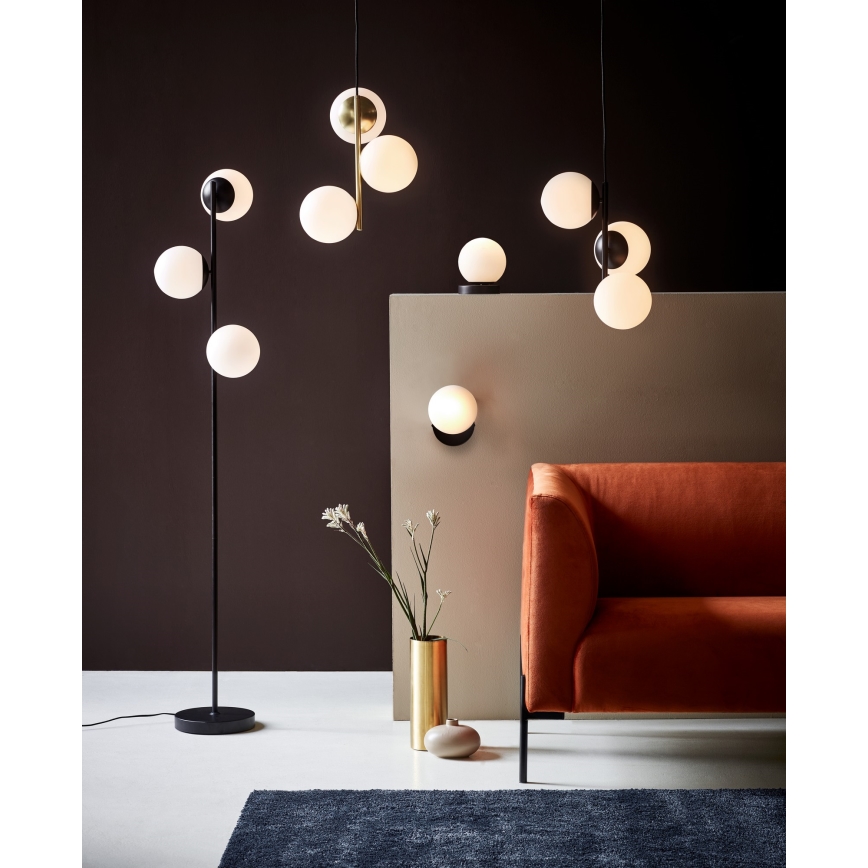Nordlux - Lámpara de pie LILLY 3xE14/25W/230V negro