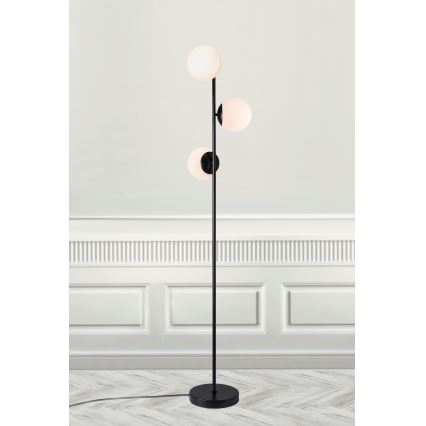 Nordlux - Lámpara de pie LILLY 3xE14/25W/230V negro