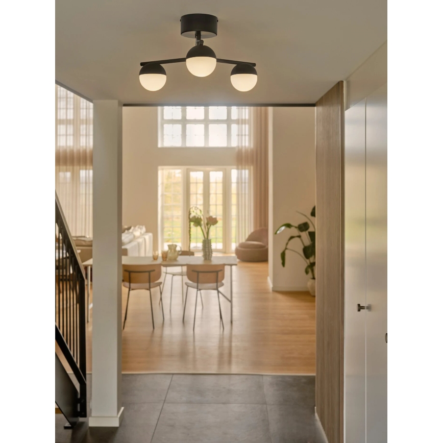 Nordlux - Lámpara de techo CONTINA 3xG9/5W/230V negro