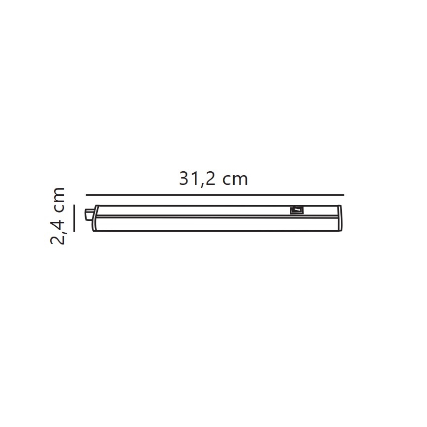 Nordlux - Lámpara LED bajo mueble de cocina LATONA LED/4W/230V 3000/4000K 31,2 cm