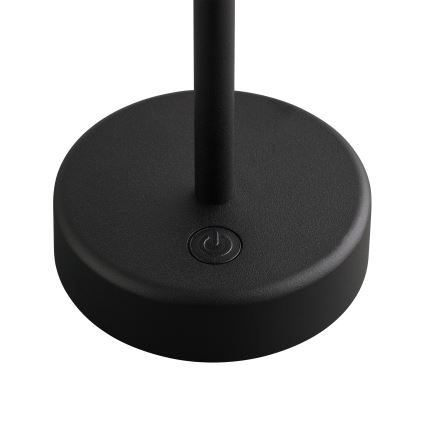 Nordlux - Lámpara de mesa LED exterior recargable y regulable ELLEN LED/2,8W/3,7V IP44 negra