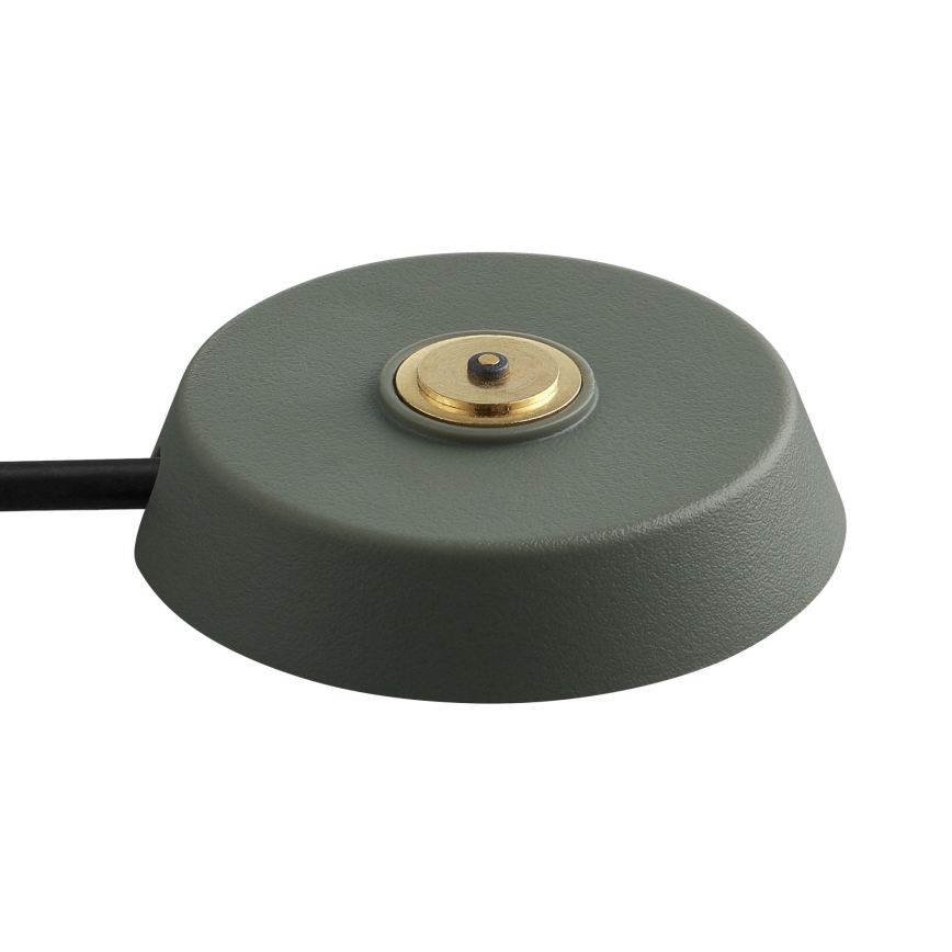 Nordlux - Lámpara de mesa LED exterior recargable y regulable ELLEN LED/2,8W/3,7V IP44 verde