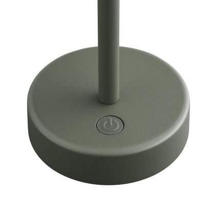 Nordlux - Lámpara de mesa LED exterior recargable y regulable ELLEN LED/2,8W/3,7V IP44 verde