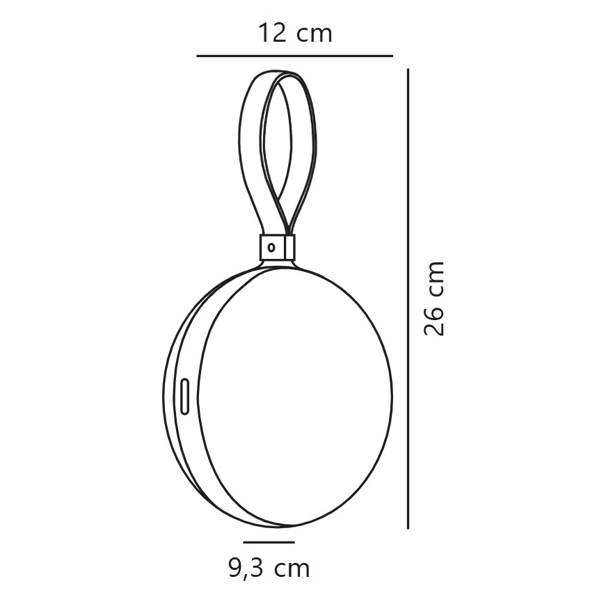 Nordlux - Lámpara recargable portátil LED LED/1W/3,7V IP54 amarillo