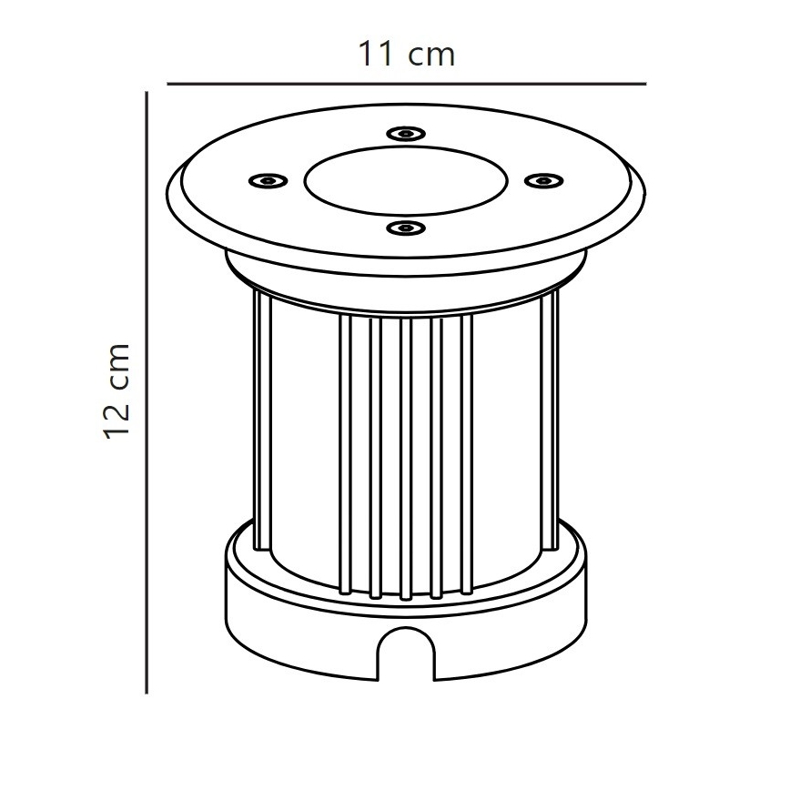 Nordlux - Luz exterior para entrada PATO 1xGU10/35W/230V IP65