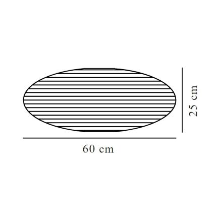 Nordlux - Pantalla para araña VILLO E27 diá. 60 cm gris