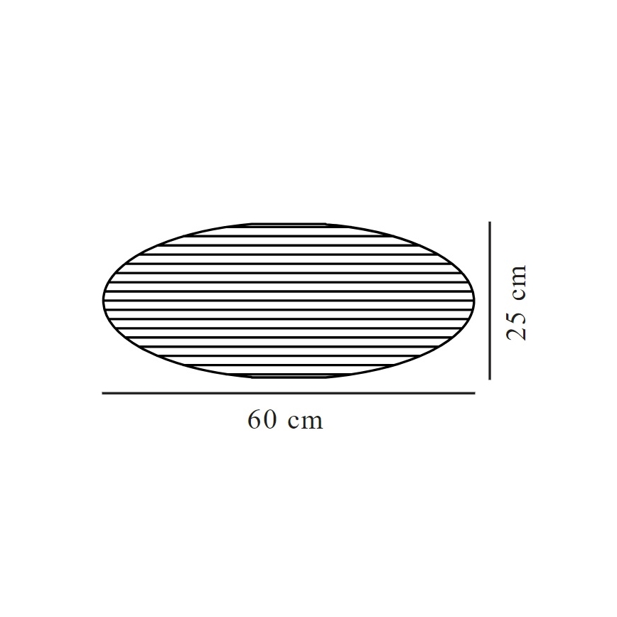 Nordlux - Pantalla para araña VILLO E27 diá. 60 cm marrón