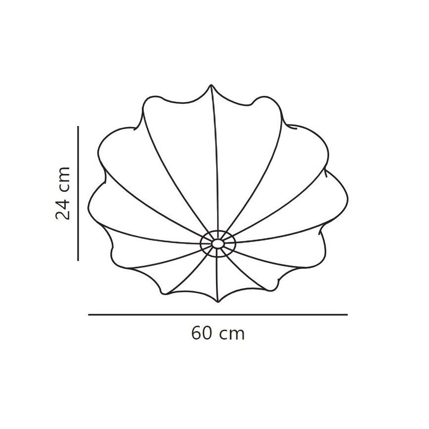 Nordlux - Plafón AERON 3xE27/25W/230V diá. 60 cm