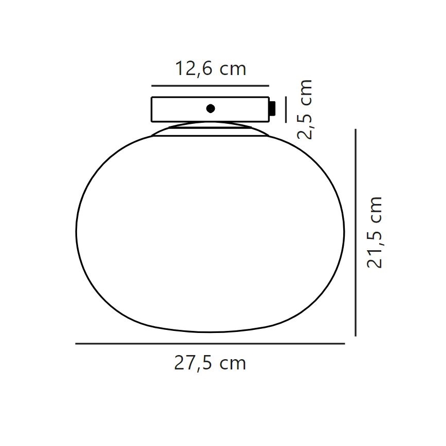 Nordlux - Plafón ALTON 1xE27/25W/230V
