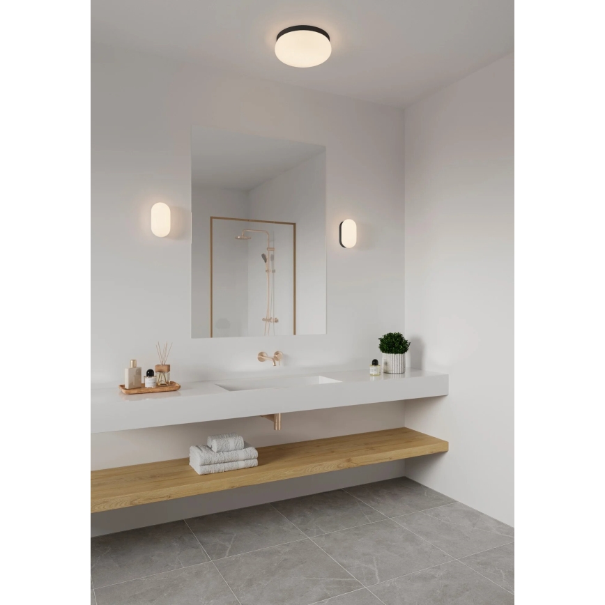Nordlux - Plafón de baño FOAM 2xE27/55W/230V IP44 negro