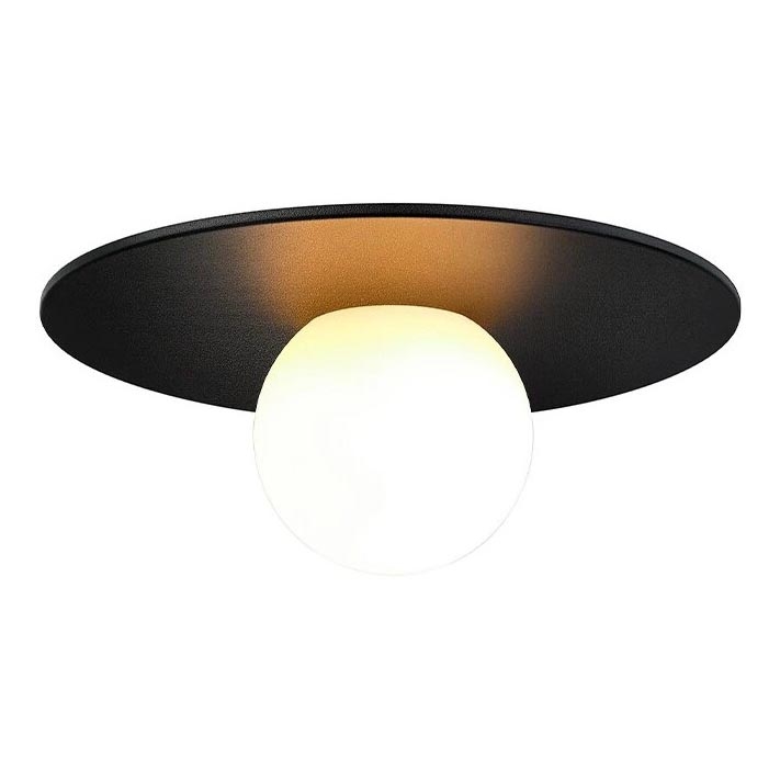 Nordlux - Plafón de baño SIONA 1xE27/60W/230V IP44 negro