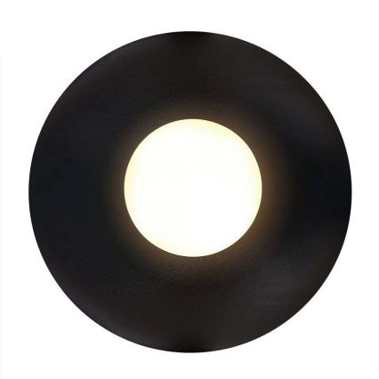 Nordlux - Plafón de baño SIONA 1xE27/60W/230V IP44 negro