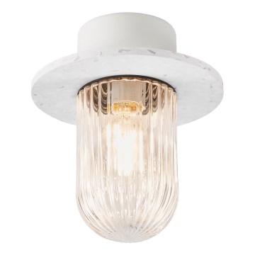 Nordlux - Plafón de exterior JANUKA 1xE27/60W/230V IP54 blanco