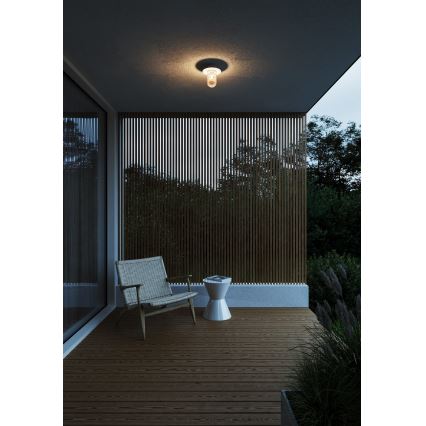 Nordlux - Plafón de exterior JANUKA 1xE27/60W/230V IP54 blanco