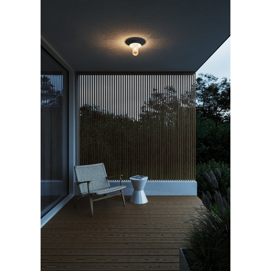Nordlux - Plafón de exterior JANUKA 1xE27/60W/230V IP54 blanco