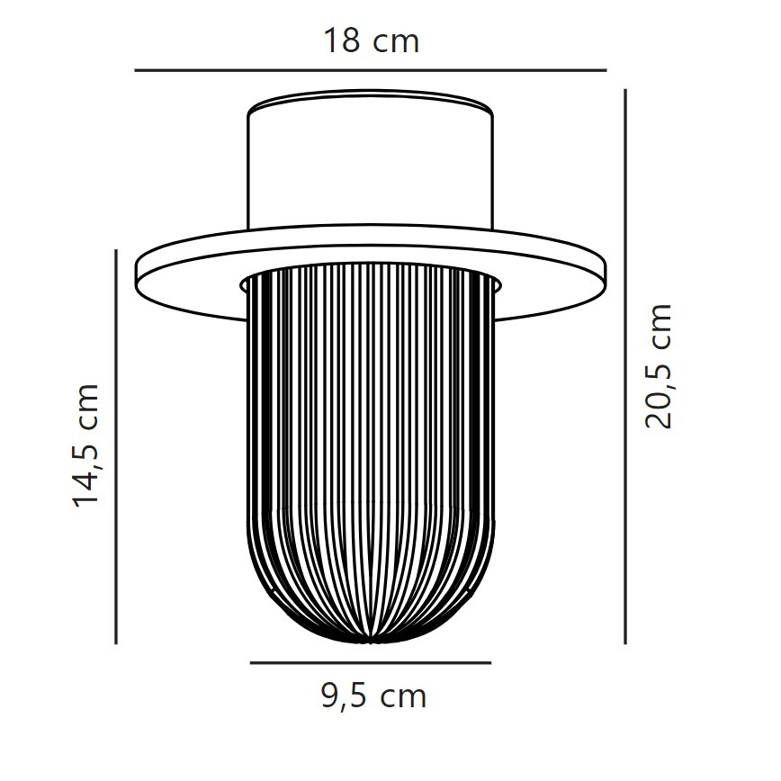 Nordlux - Plafón de exterior JANUKA 1xE27/60W/230V IP54 blanco