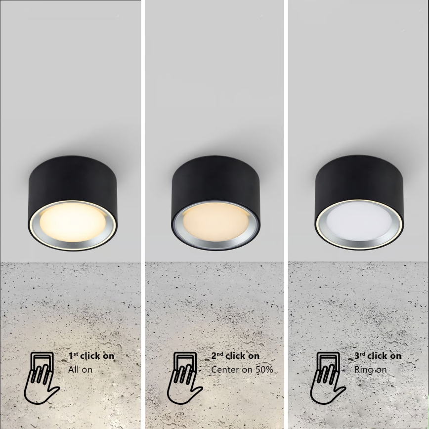 Nordlux - Plafón LED regulable FALLON LED/5,5W/230V 2700K blanco