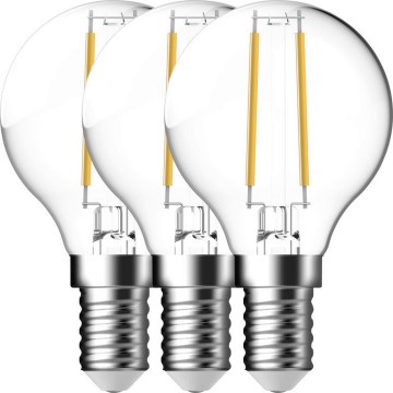 Nordlux - SET 3x Bombilla LED FILAMENT G45 E14/4W/230V 4000K