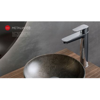 Novaservis - Grifo de lavabo METALIA ECO 25,7 cm cromo brillante