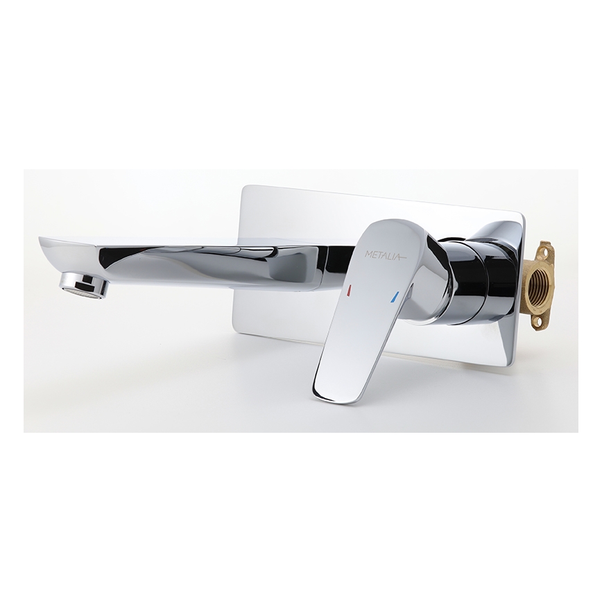 Novaservis - Grifo de lavabo para instalación empotrada METALIA ECO cromo brillante