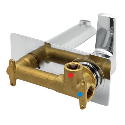 Novaservis - Grifo de lavabo para instalación empotrada METALIA ECO cromo brillante