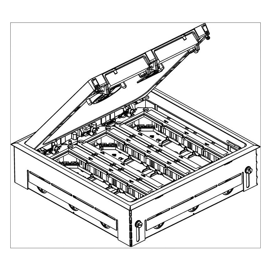OBO 7427479 - Caja de suelo GES9 7011 MT