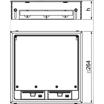 OBO 7427479 - Caja de suelo GES9 7011 MT