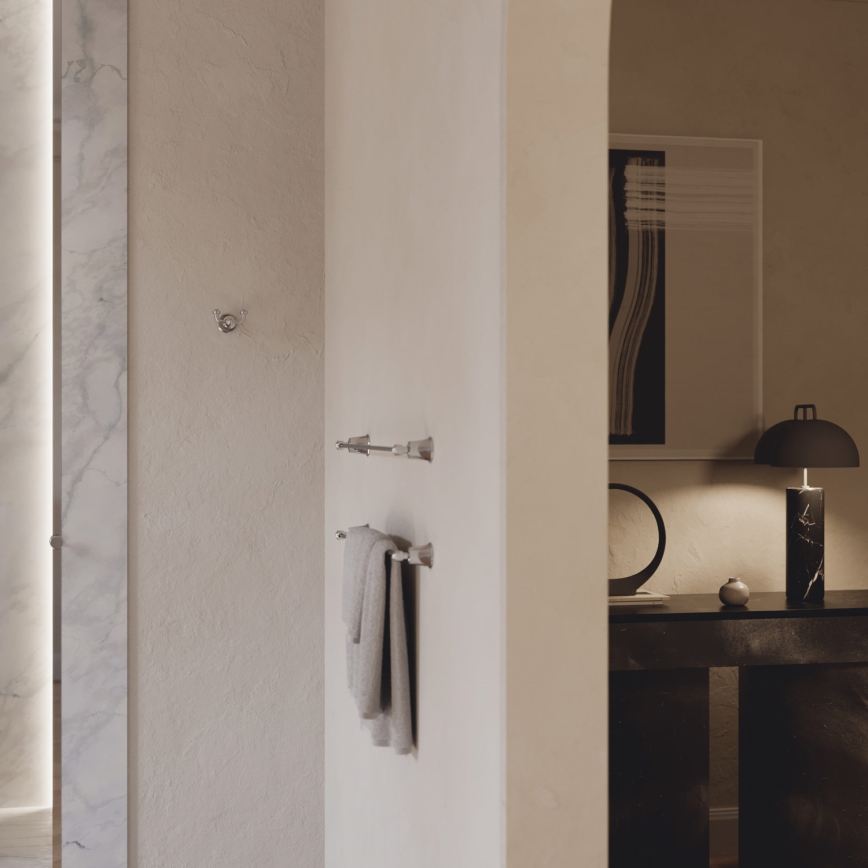 OMNIRES AL53120CR - Percha de pared ART LINE cromo brillante