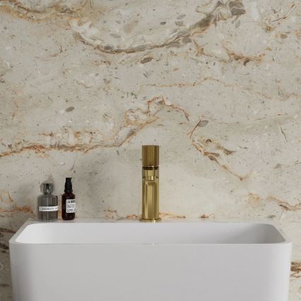 OMNIRES CT8010GLB - Grifo de lavabo CONTOUR 16,6 cm cortado dorado