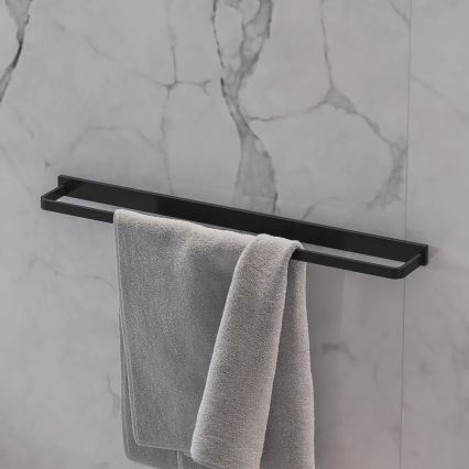 OMNIRES DA70216BL - Toallero de pared DARLING 61 cm negro semimate